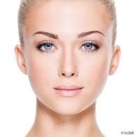 Up close of a woman's face