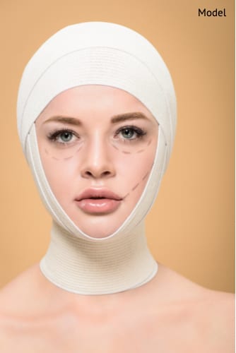 Scarring will develop after facial plastic surgery that will fade with time.