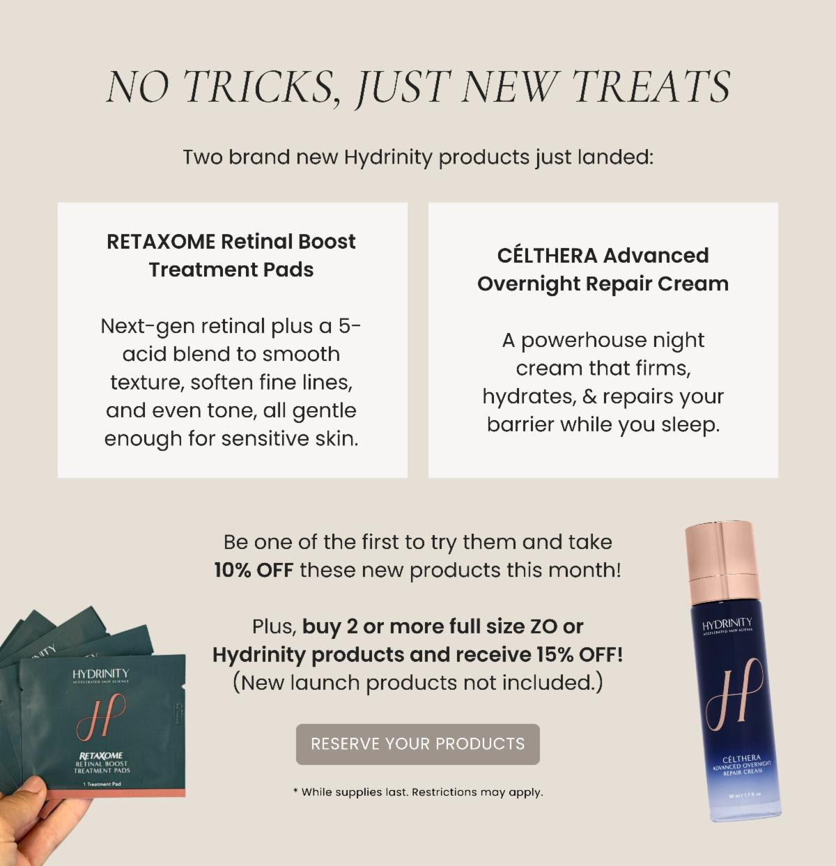No Tricks, Just New Treats